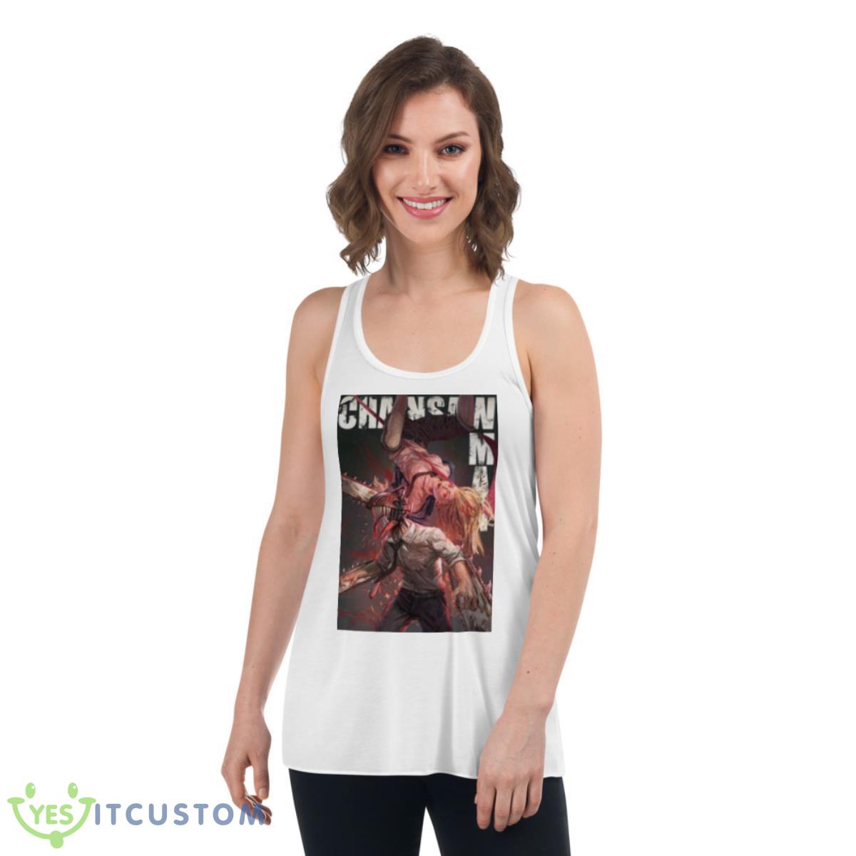 Chainsaw Man shirt 4 Chainsaw Man shirt - Women's Flowy Racerback Tank