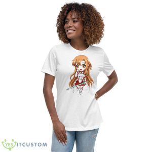 Chibi Asuna Sword Art Online Shirt - Women's Relaxed Short Sleeve Jersey Tee