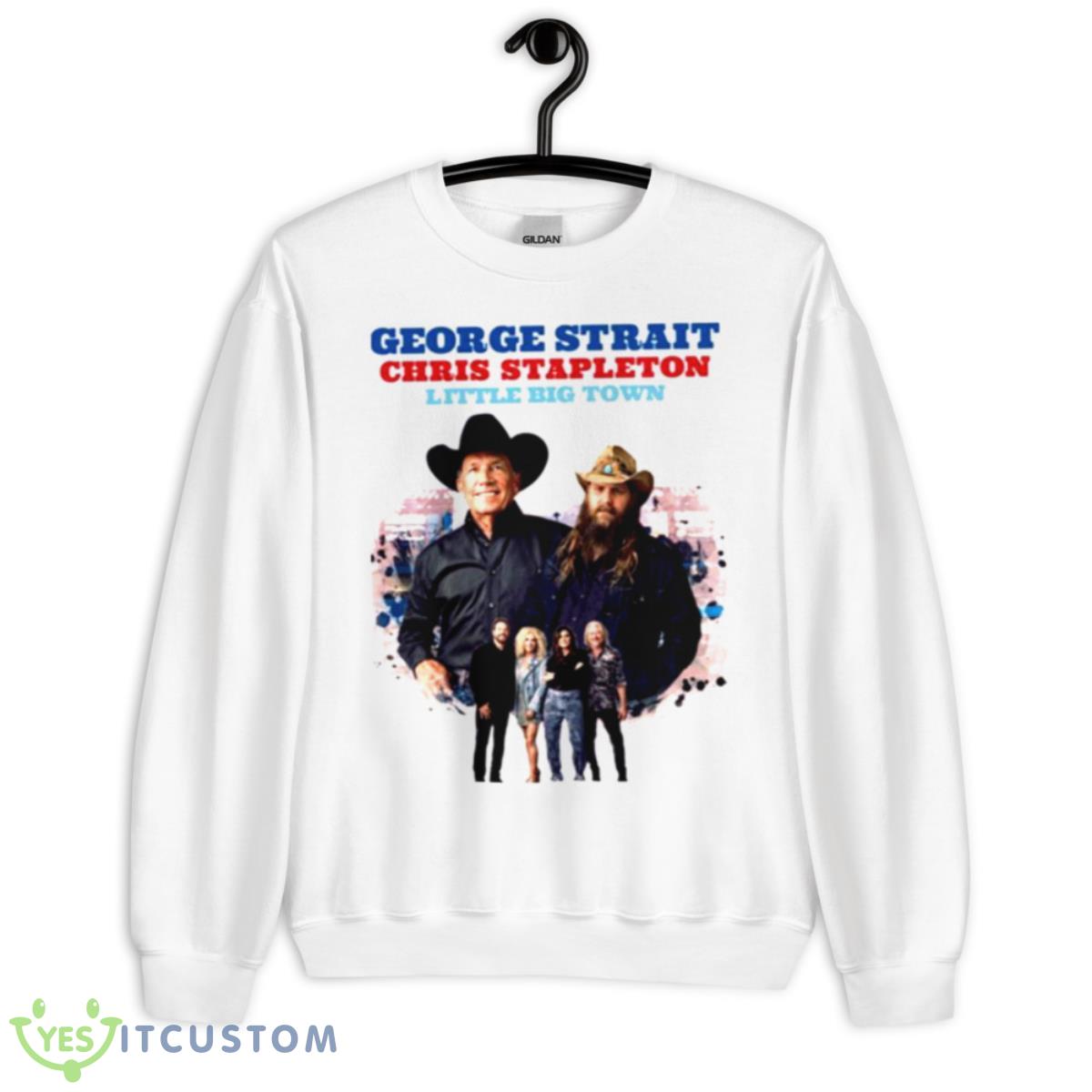 Chris Stapleton Tour 2023 Geoege Strait Shirt 11 Chris Stapleton Tour 2023 Geoege Strait Shirt - Unisex Heavy Blend Crewneck Sweatshirt