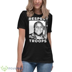 Christopher Dorner Respect Troops shirt - Women's Relaxed Short Sleeve Jersey Tee