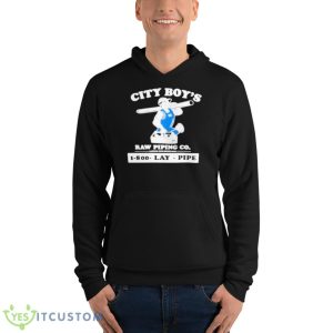 City Boy’s Raw Piping Co Laying Pipe Shirt - Unisex Fleece Pullover Hoodie
