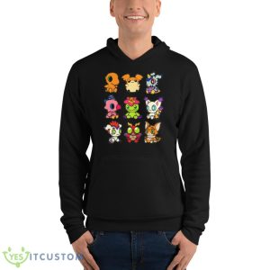 Collage Design Digimon Adventure shirt - Unisex Fleece Pullover Hoodie