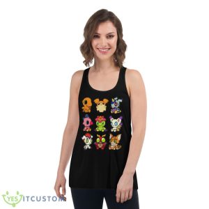 Collage Design Digimon Adventure shirt - Women's Flowy Racerback Tank