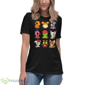 Collage Design Digimon Adventure shirt - Women's Relaxed Short Sleeve Jersey Tee