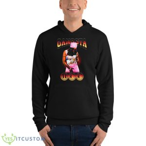 Collage Design Gangsta Boo Shirt - Unisex Fleece Pullover Hoodie
