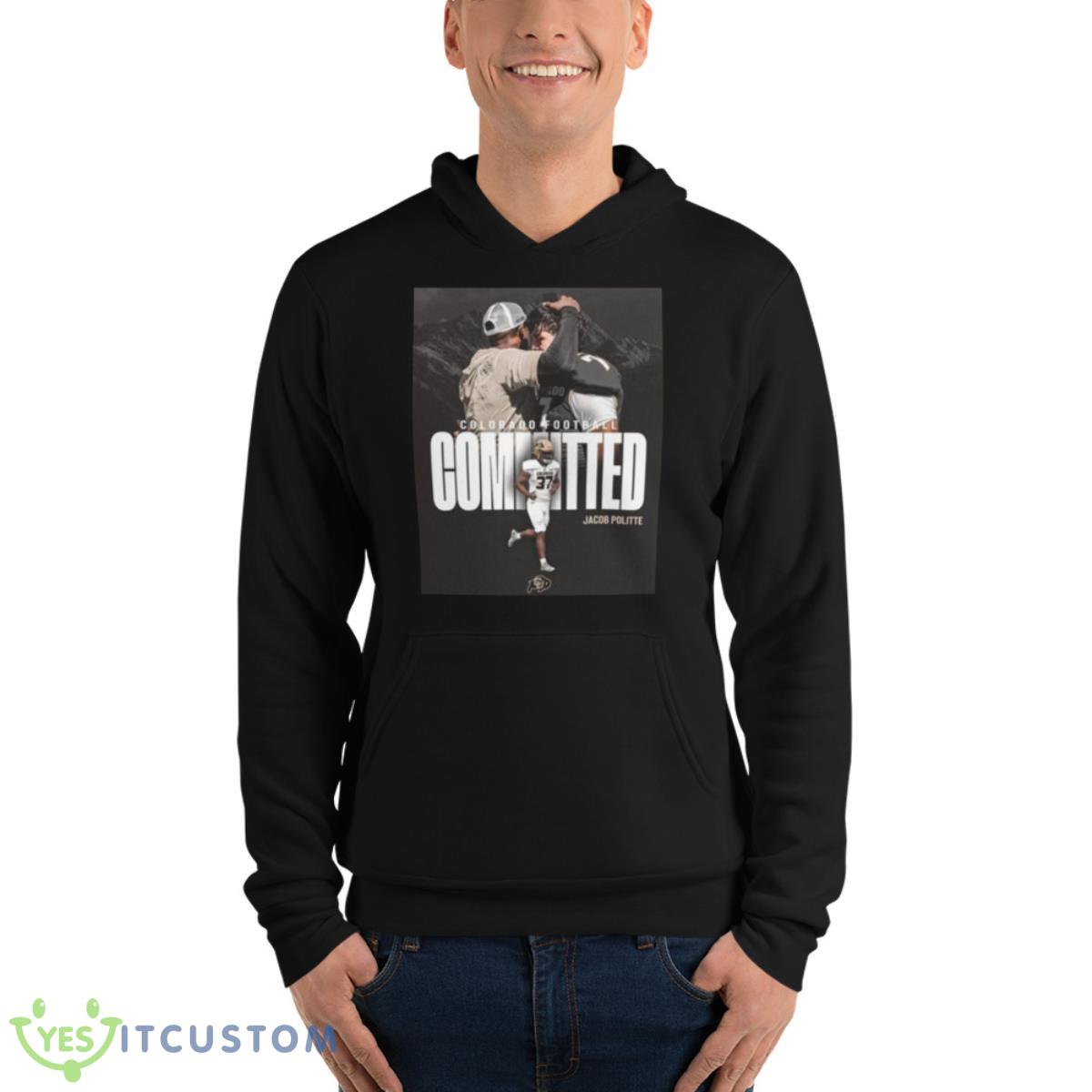 Colorado Football committed Jacob Politte shirt 4 Colorado Football committed Jacob Politte shirt - Unisex Fleece Pullover Hoodie