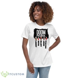 Cool Squad Doom Patrol Team Shirt 9 Cool Squad Doom Patrol Team Shirt - Women's Relaxed Short Sleeve Jersey Tee