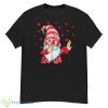 Dabbing Gnome Heart Happy Valentines Day Shirt - G500 Men’s Classic T-Shirt