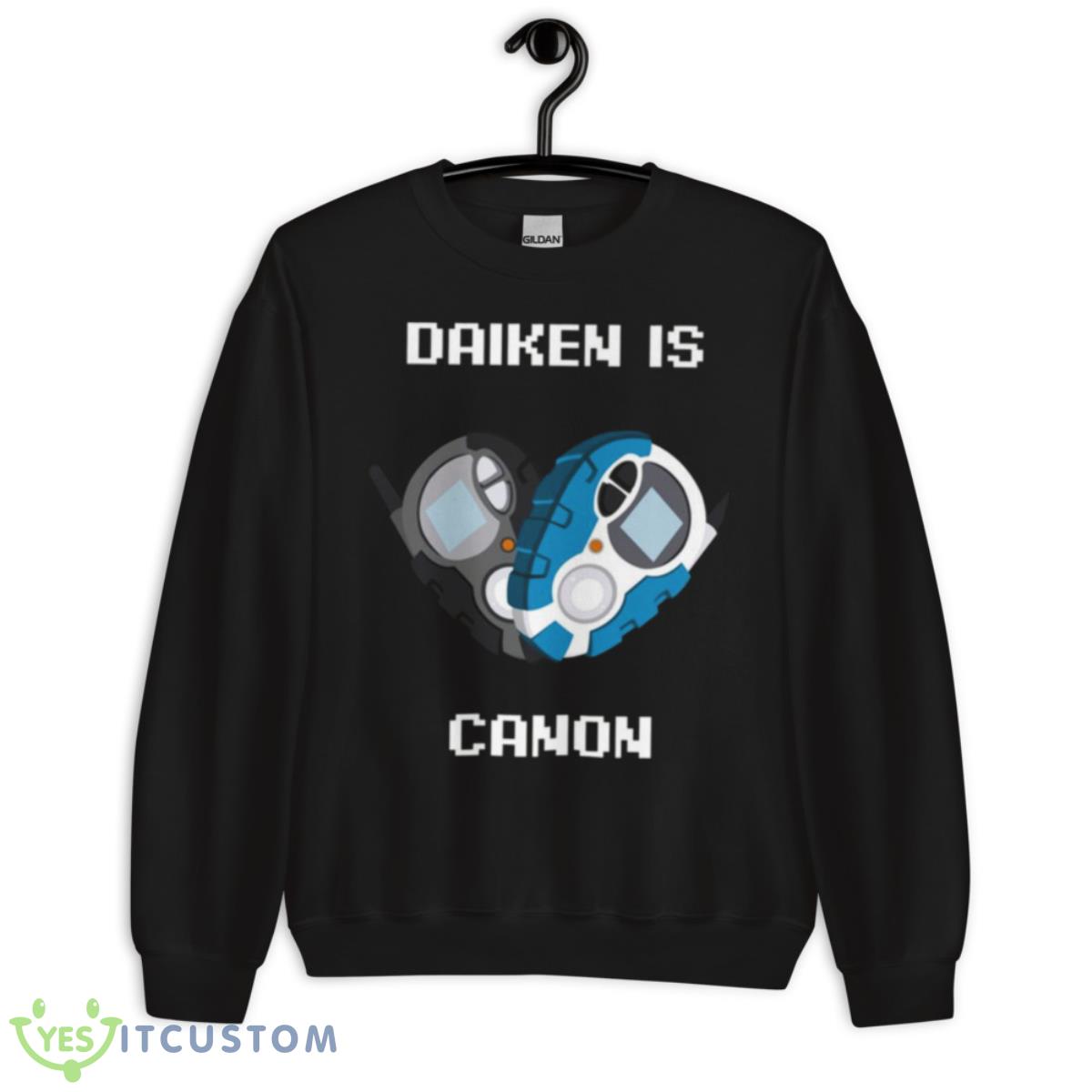 Daiken Is Canon White Text Digimon shirt 3 Daiken Is Canon White Text Digimon shirt - Unisex Crewneck Sweatshirt