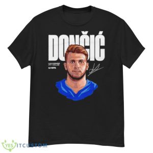 Dallas Mavericks Luka Doncic Game Face Gray NBA Shirt - G500 Men’s Classic T-Shirt