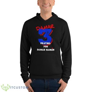Damar 3 Praying for Damar Hamlin Shirt 9 Damar 3 Praying for Damar Hamlin Shirt - Unisex Fleece Pullover Hoodie