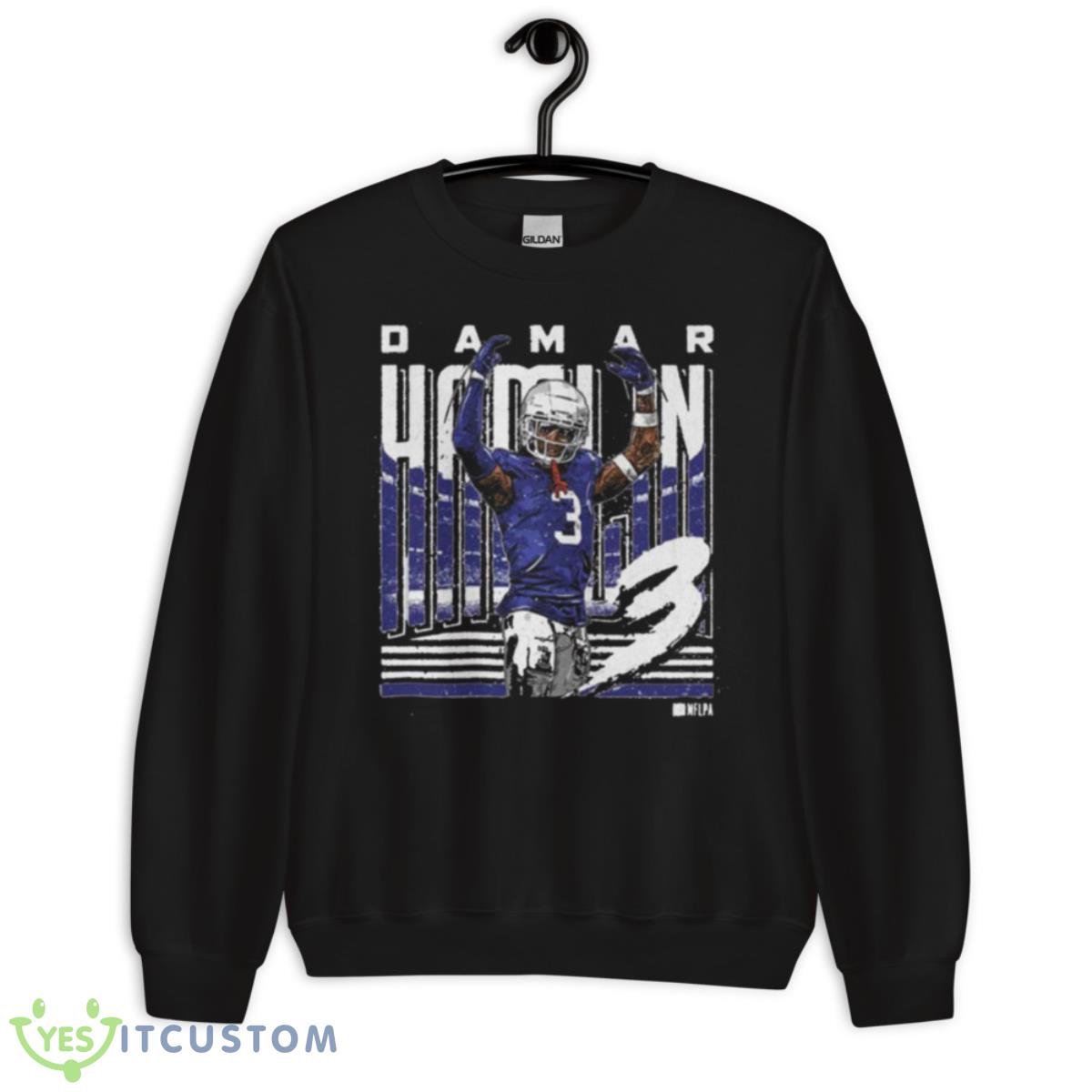 Damar Hamlin Buffalo Player Name 2023 Shirt 13 Damar Hamlin Buffalo Player Name 2023 Shirt - Unisex Crewneck Sweatshirt
