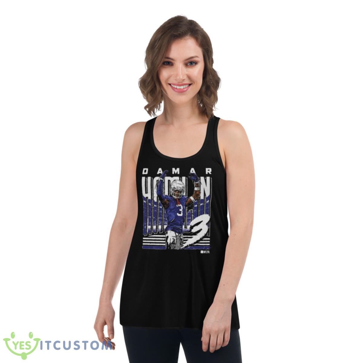 Damar Hamlin Buffalo Player Name 2023 Shirt 5 Damar Hamlin Buffalo Player Name 2023 Shirt - Women's Flowy Racerback Tank
