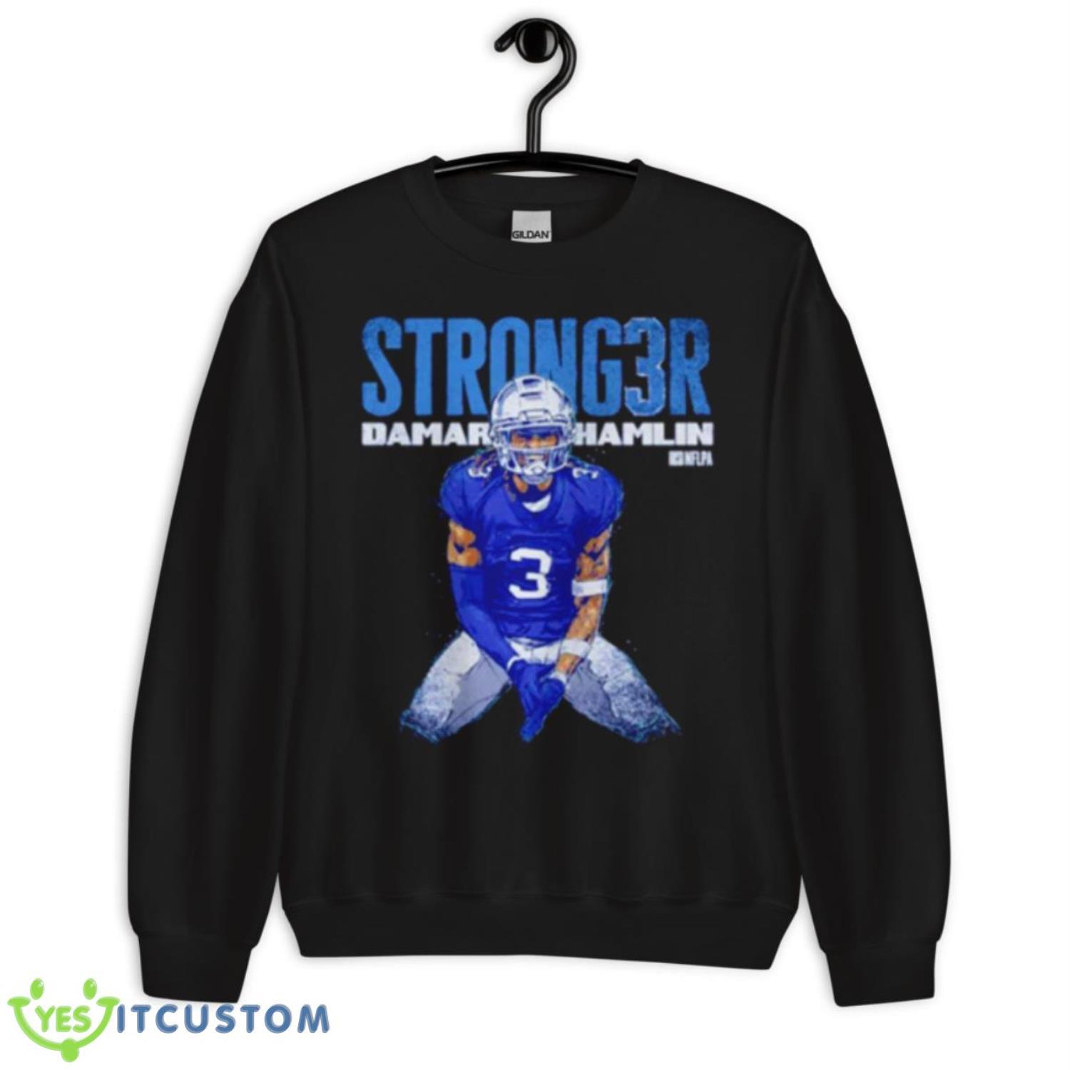 Damar Hamlin Buffalo Stronger Football Shirt 13 Damar Hamlin Buffalo Stronger Football Shirt - Unisex Crewneck Sweatshirt