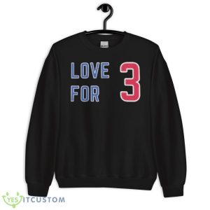 Damar Hamlin Love For 3 Official Shirt - Unisex Crewneck Sweatshirt