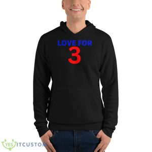 Damar Hamlin Love For 3 Shirt 9 Damar Hamlin Love For 3 Shirt - Unisex Fleece Pullover Hoodie