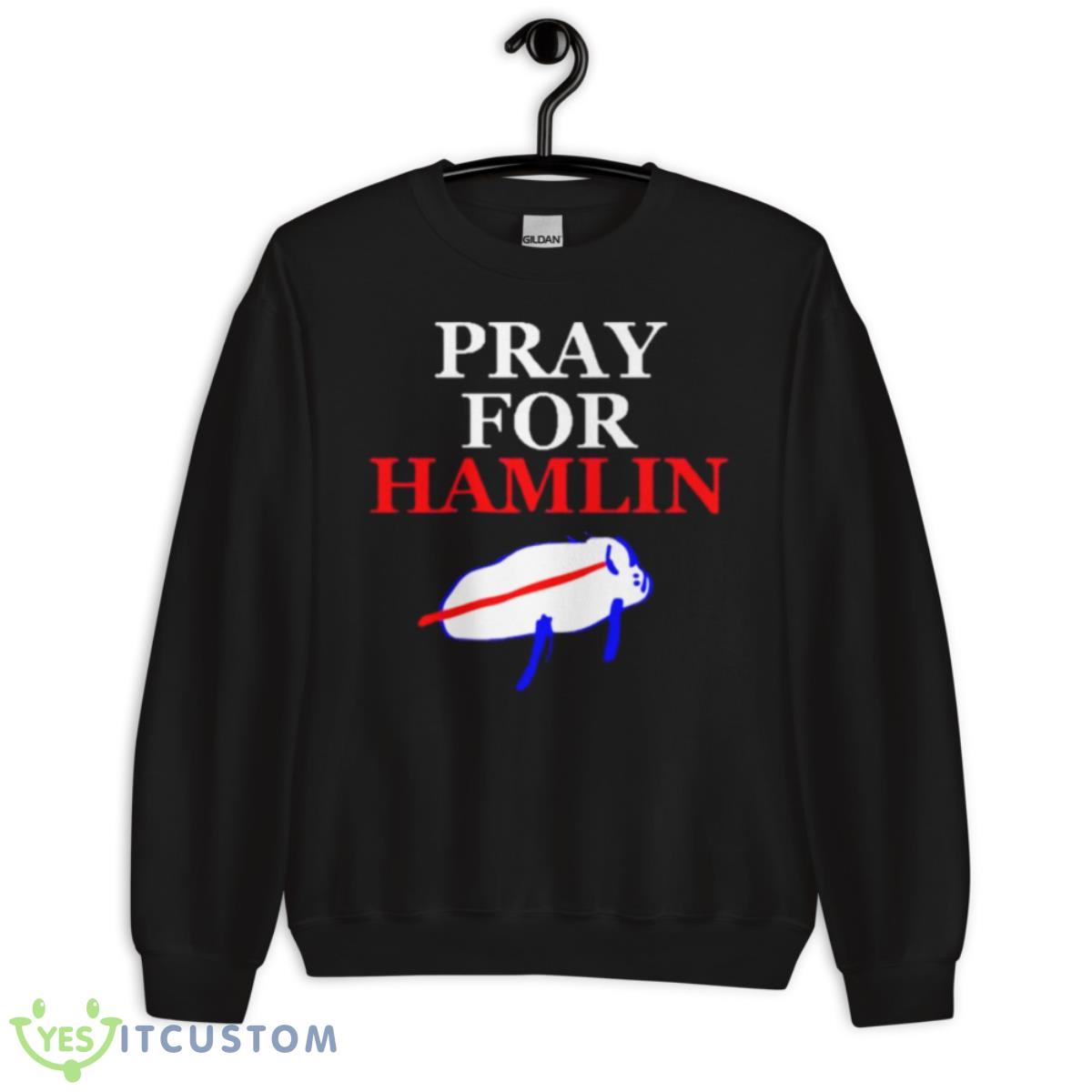 Damar Hamlin Shirt Pray For Hamlin 3 Damar Hamlin Shirt Pray For Hamlin - Unisex Crewneck Sweatshirt