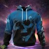 Detroit Lions Custom Name & Number Skull Hoodies Full Over Print Product Photo 1
