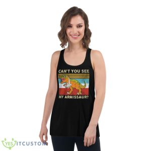 Dinosaur Can’t You See My Armissaur Vintage Retro Shirt 10 Dinosaur Can’t You See My Armissaur Vintage Retro Shirt - Women's Flowy Racerback Tank
