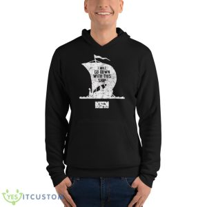 Down with the ship kfan sports radio 2023 shirt - Unisex Fleece Pullover Hoodie