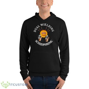 Dual Wielding Schizophrenic shirt - Unisex Fleece Pullover Hoodie