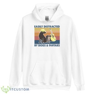 Easily Distracted By Dogs And Guitars Vintage Retro Shirt 7 Easily Distracted By Dogs And Guitars Vintage Retro Shirt - Unisex Heavy Blend Hooded Sweatshirt