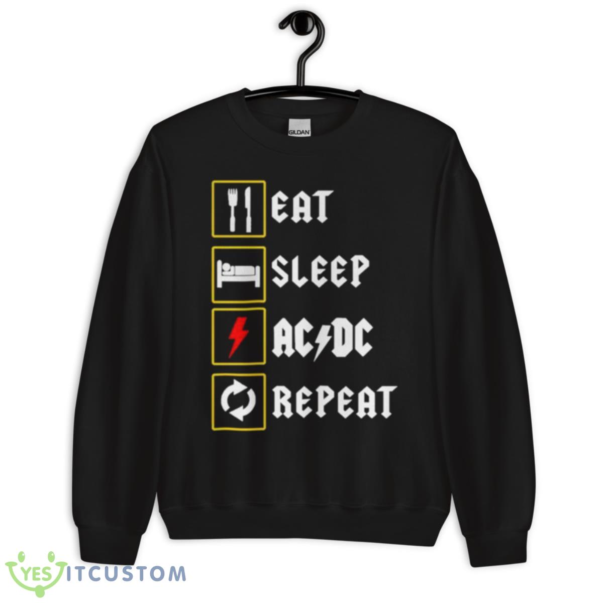 Eat sleep ac dc repeat 2023 shirt 3 Eat sleep ac dc repeat 2023 shirt - Unisex Crewneck Sweatshirt