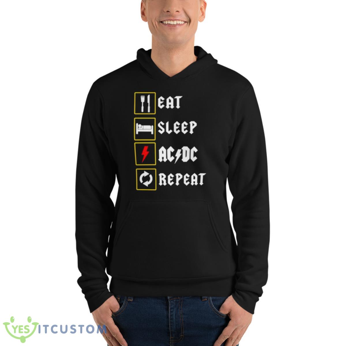 Eat sleep ac dc repeat 2023 shirt 13 Eat sleep ac dc repeat 2023 shirt - Unisex Fleece Pullover Hoodie