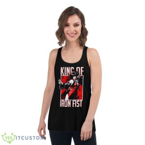 Eliza Red Horns King Of Iron FisShirt - Women's Flowy Racerback Tank
