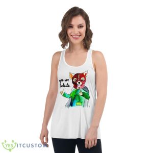 Fantastic Mr. Fox Cartoon Design shirt - Women's Flowy Racerback Tank
