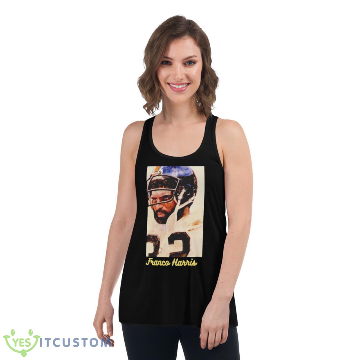 Franco Harris NFL memories shirt 5 Franco Harris NFL memories shirt - Women's Flowy Racerback Tank