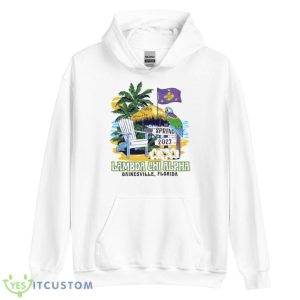 Fraternity Rush Beach Bear Lambda Chi Alpha Spring 2023 Shirt - Unisex Heavy Blend Hooded Sweatshirt