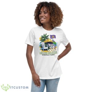 Fraternity Rush Beach Bear Lambda Chi Alpha Spring 2023 Shirt - Women's Relaxed Short Sleeve Jersey Tee