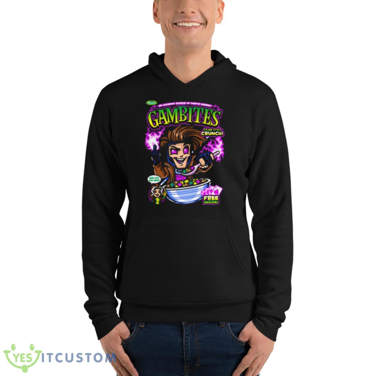Gam Bites Cereal Marvel Gambit Master shirt 4 Gam Bites Cereal Marvel Gambit Master shirt - Unisex Fleece Pullover Hoodie