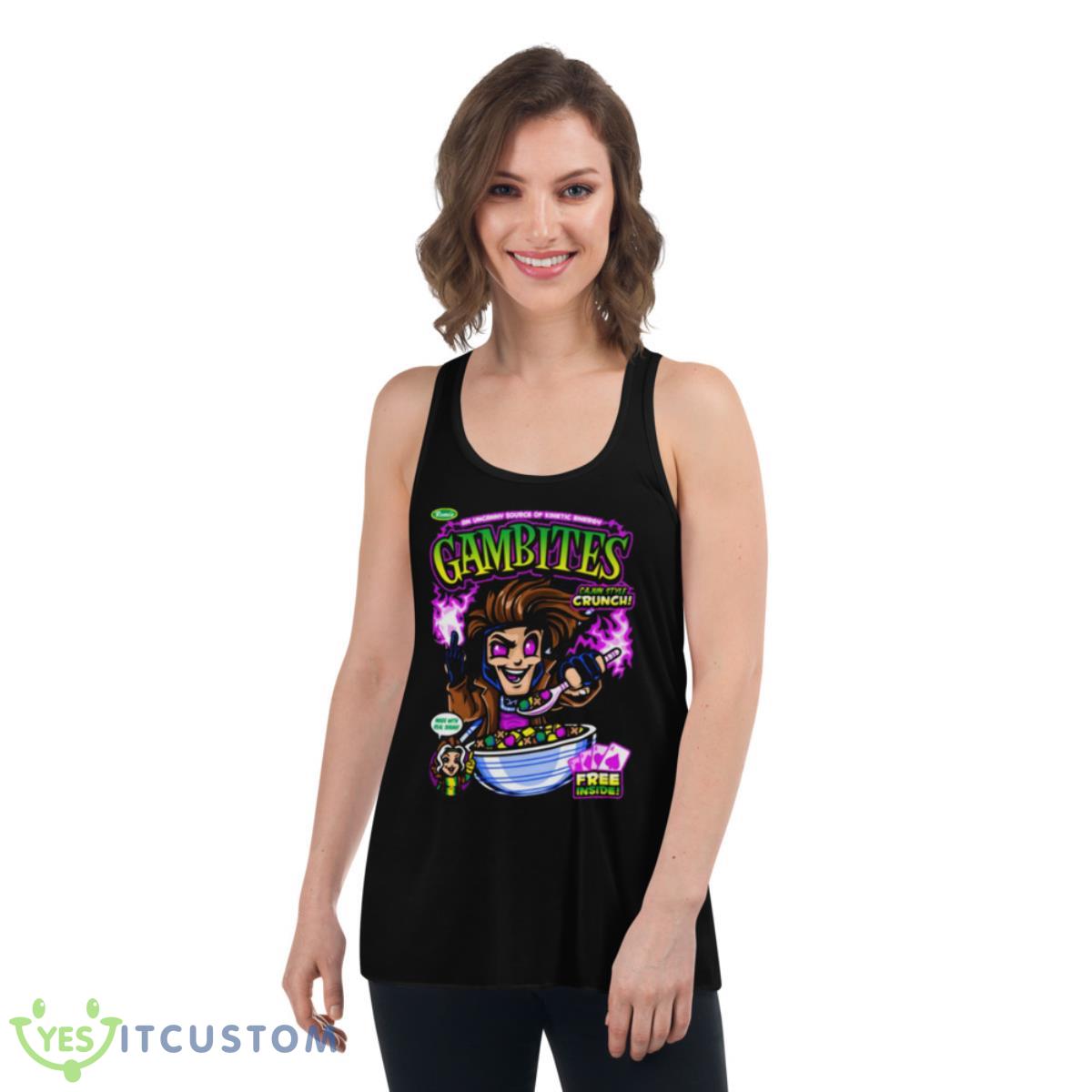 Gam Bites Cereal Marvel Gambit Master shirt 5 Gam Bites Cereal Marvel Gambit Master shirt - Women's Flowy Racerback Tank
