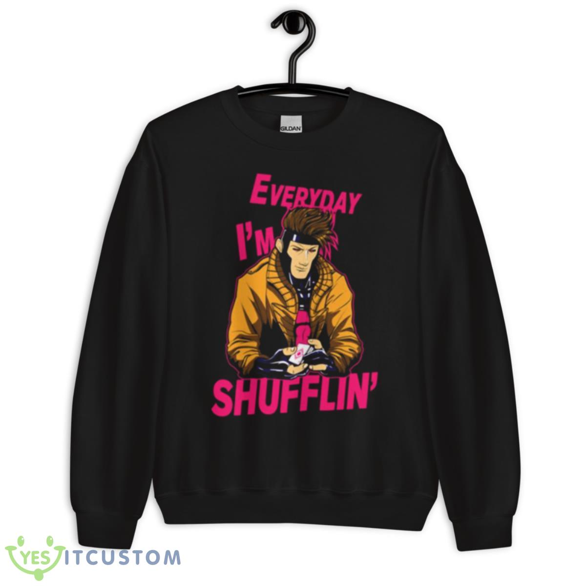 Gambit Master Shuffler Designs Marvel shirt 3 Gambit Master Shuffler Designs Marvel shirt - Unisex Crewneck Sweatshirt
