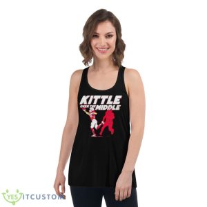 George Kittle Over The Middle Shirt 10 George Kittle Over The Middle Shirt - Women's Flowy Racerback Tank