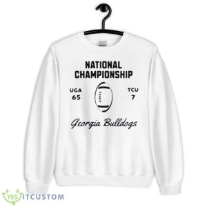 Georgia 65 Tcu 7 National Championship 2023 Classic Shirt 6 Georgia 65 Tcu 7 National Championship 2023 Classic Shirt - Unisex Heavy Blend Crewneck Sweatshirt