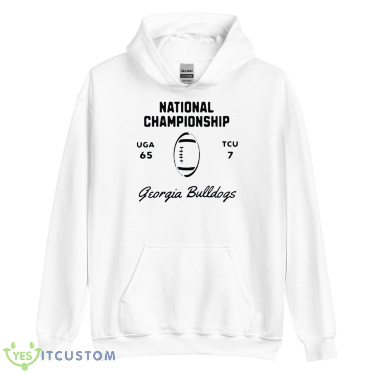 Georgia 65 Tcu 7 National Championship 2023 Classic Shirt 11 Georgia 65 Tcu 7 National Championship 2023 Classic Shirt - Unisex Heavy Blend Hooded Sweatshirt