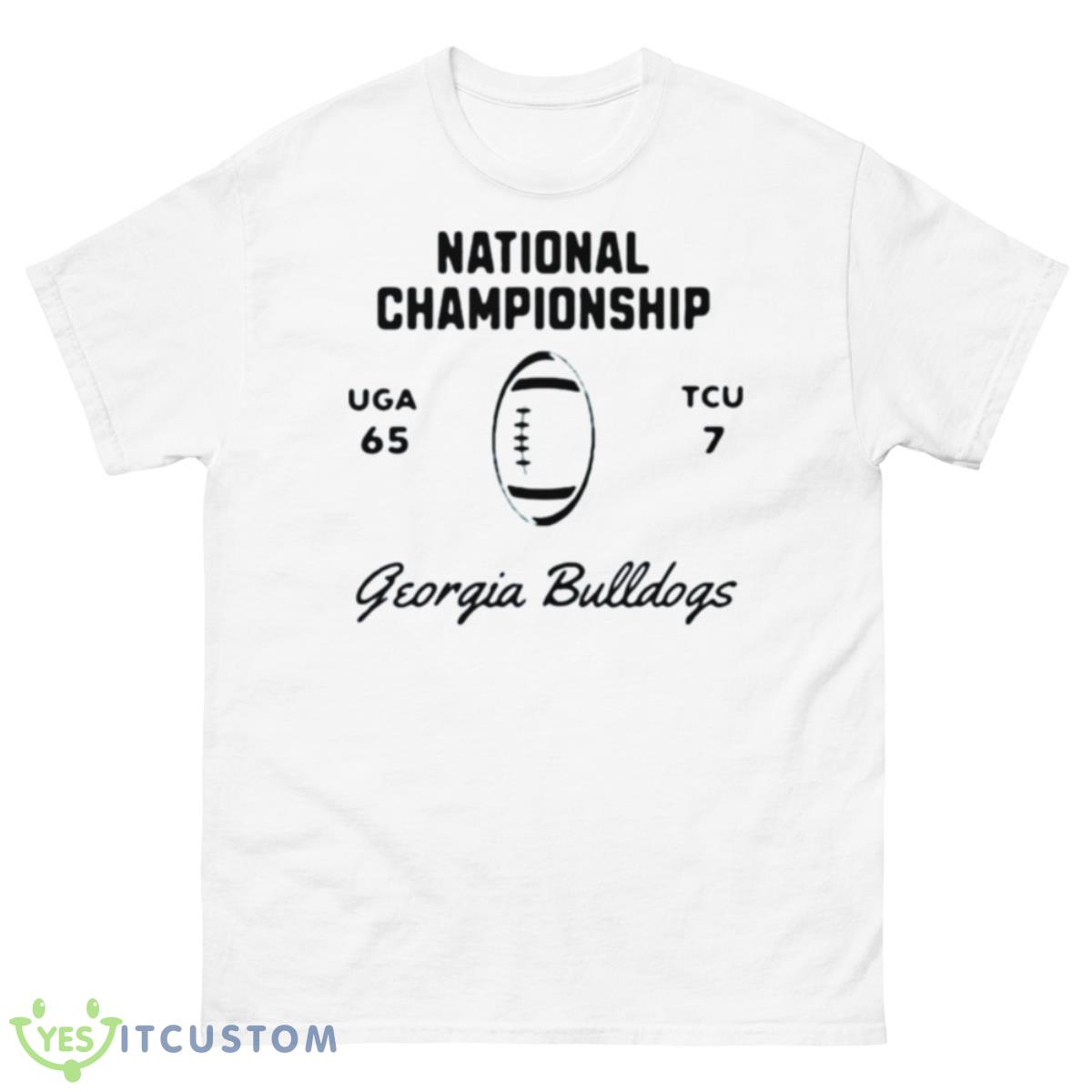 Georgia 65 Tcu 7 National Championship 2023 Classic Shirt 10 Georgia 65 Tcu 7 National Championship 2023 Classic Shirt - 500 Men’s Classic Tee Gildan
