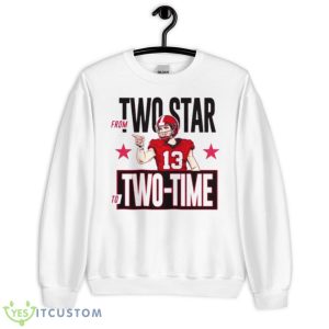 Georgia From two star to two time national champ shirt - Unisex Heavy Blend Crewneck Sweatshirt
