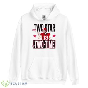 Georgia From two star to two time national champ shirt - Unisex Heavy Blend Hooded Sweatshirt