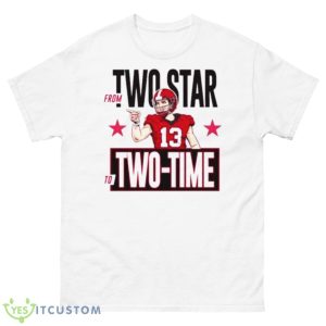 Georgia From two star to two time national champ shirt - 500 Men’s Classic Tee Gildan