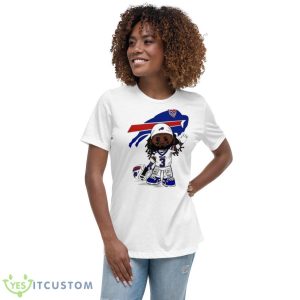 Go Bills Hamlin Strong Love You Boys Air 2023 Shirt - Women's Relaxed Short Sleeve Jersey Tee