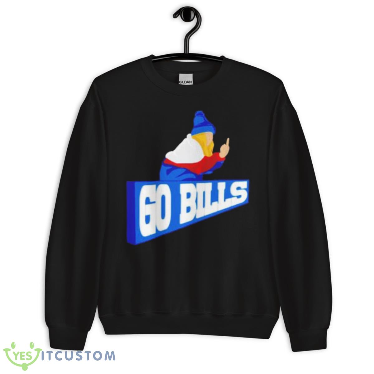 Go Bills Middle Finger Shirt 3 Go Bills Middle Finger Shirt - Unisex Crewneck Sweatshirt