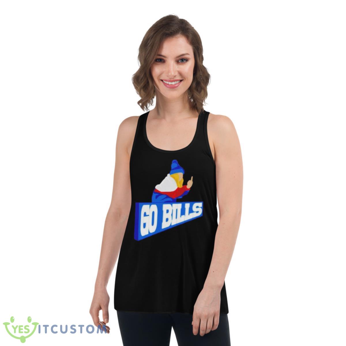 Go Bills Middle Finger Shirt 5 Go Bills Middle Finger Shirt - Women's Flowy Racerback Tank