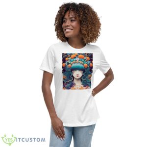 Gothic Cherub Graphic Shirt 9 Gothic Cherub Graphic Shirt - Women's Relaxed Short Sleeve Jersey Tee