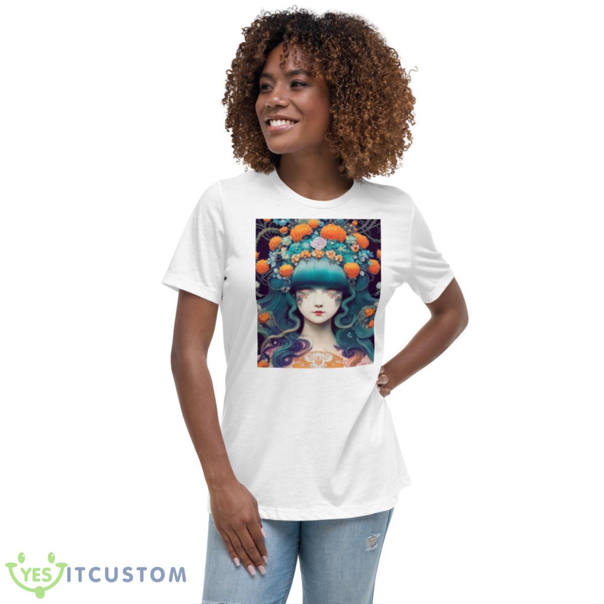 Gothic Cherub Graphic Shirt 5 Gothic Cherub Graphic Shirt - Women's Relaxed Short Sleeve Jersey Tee