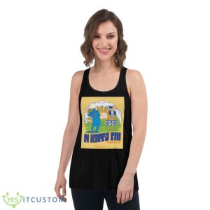 Grateful Dead Golfing Bear Fraternity Rush Shirt - Women's Flowy Racerback Tank