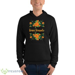 Green Orange Rose Parade Shirt - Unisex Fleece Pullover Hoodie